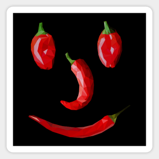 Spicy Red Chili Face Magnet